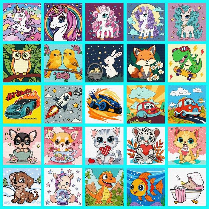 Картины по номерам Детские ,распродажа