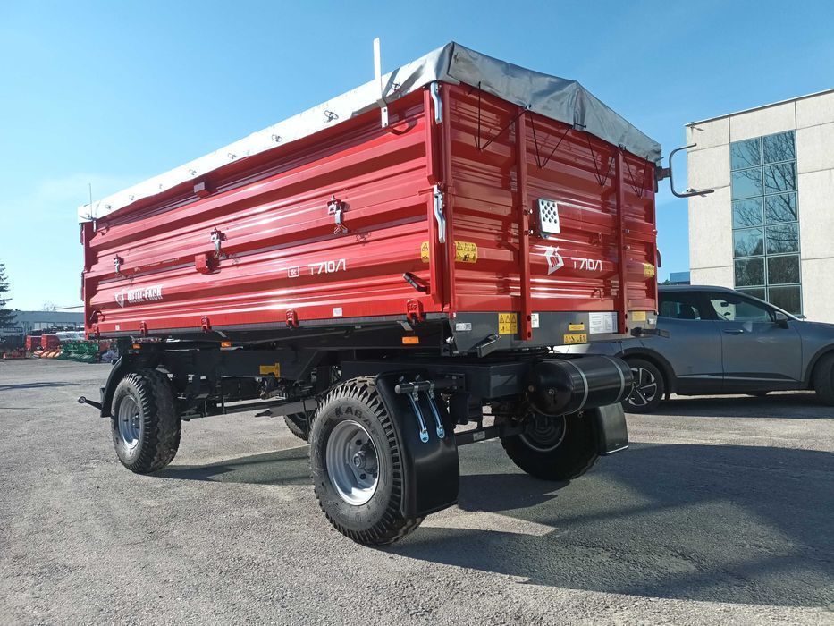Przyczepa rolnicza dwuosiowa T710 6t lub 8t METAL-FACH
