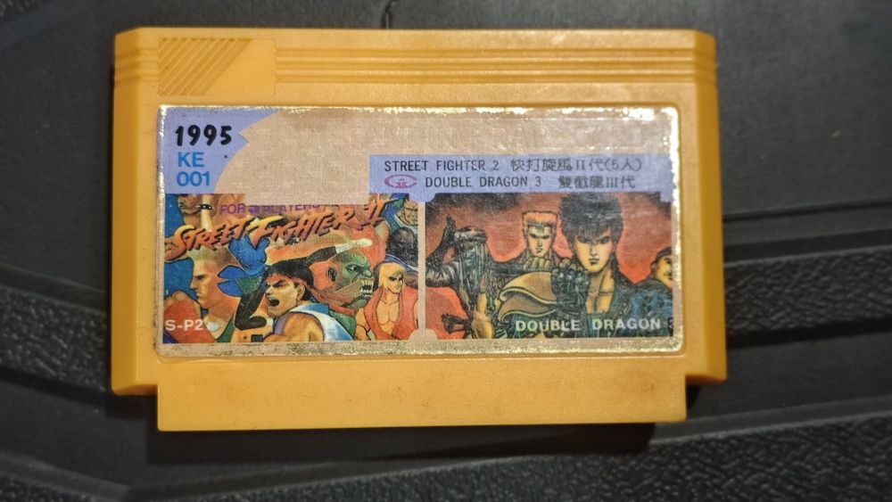 Картридж Street fighter 2 & Double dragon 3 пластинка dvd кассета 
 уа