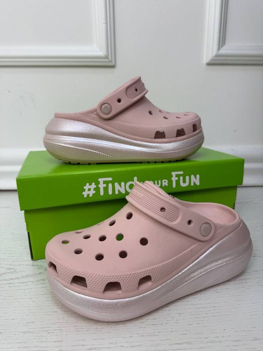 Crocs Classic Crush Shimmer Pink w6,w7,w8,w9