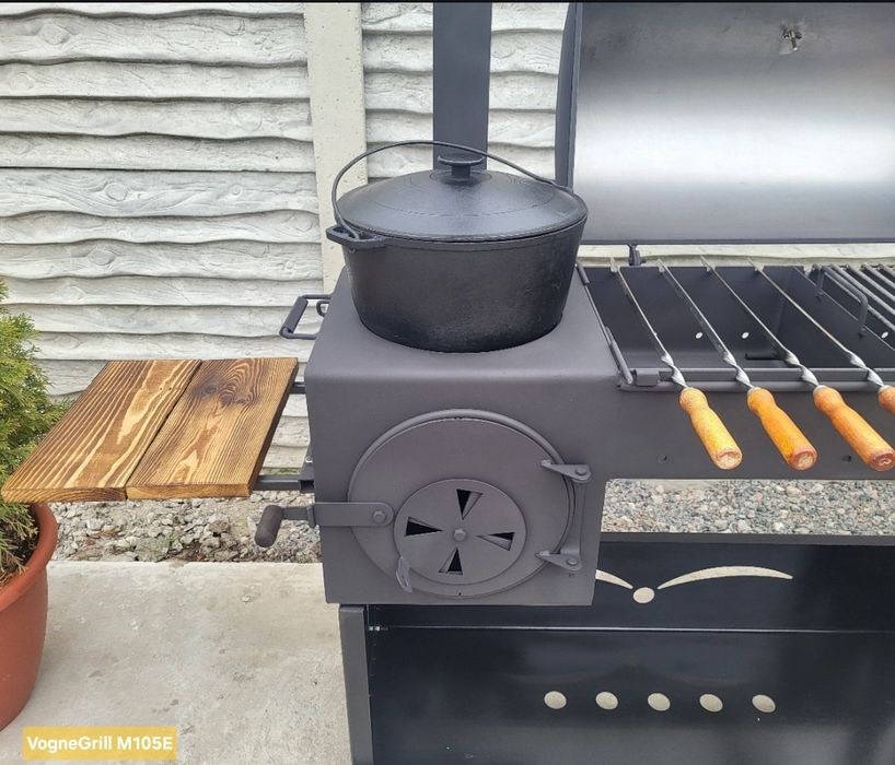 • ХІТ 2026 • Гарантія • Мангал Барбекю з Піччю під Казан / Коптильня