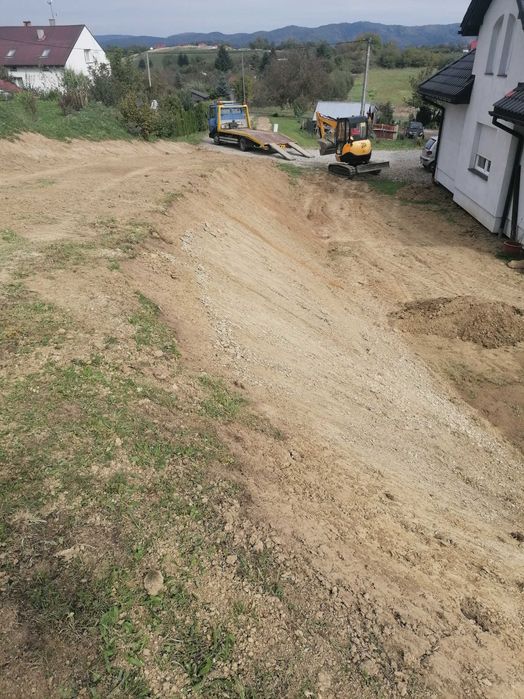Prace ziemne,wykopy,nasypy,usługi koparką,wozidło,utwardzenie dróg