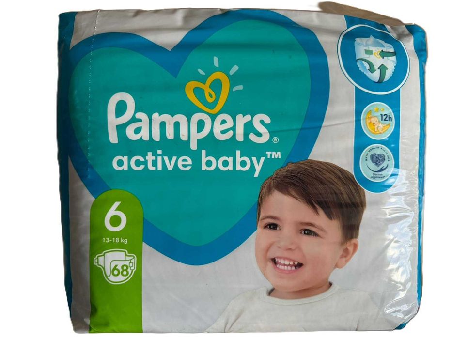 DUŻY ZESTAW Pampers Active Baby 6 (13–18 kg) ~210+ szt. TANIEJ!