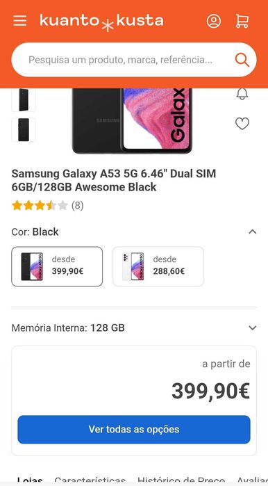Samsung Galaxy A53 5G 6.46" Dual SIM 6GB/128GB Black