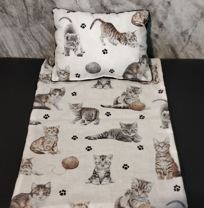 Pościel dla lalki do wózka , kołyski