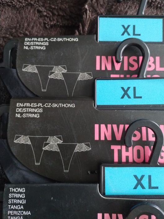 Stringi invisible thong damskie XL