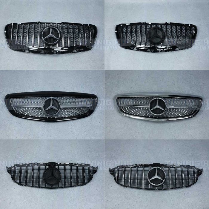 решетка мерседес радиатора W447 Vito c167 c292 w166 x254 h247 w206 GLA