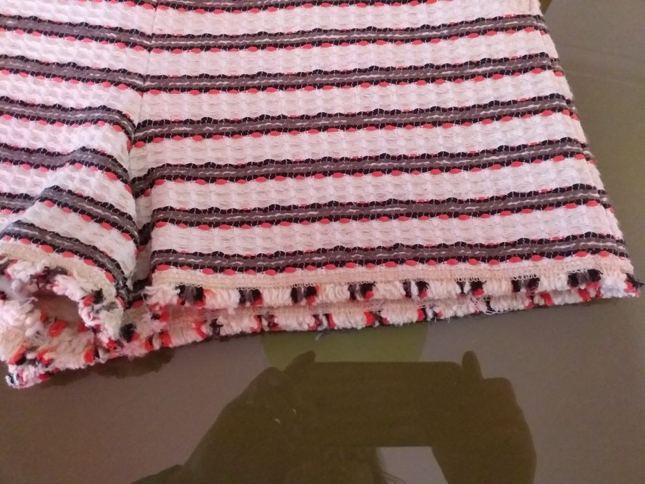 Calções com padrão de inverno.