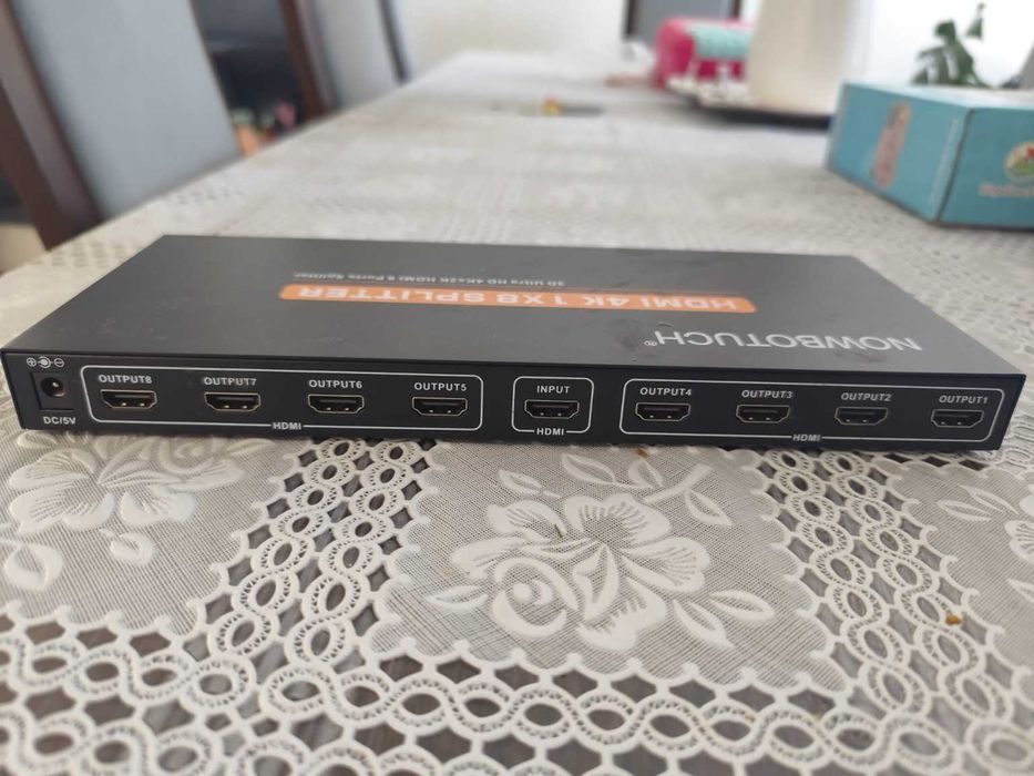 HDMI splitter 1x8 4K – bez kabli i pudełka