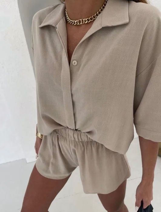 Agatha Komplet beżowy Roz.Uni. NOWY