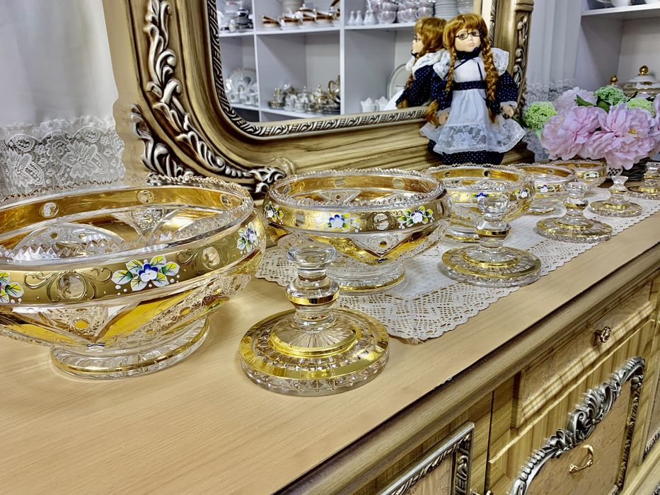 Вазы Богемия из хрусталя