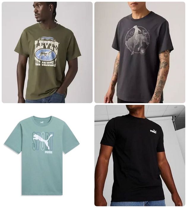 Футболка PUMA, Levis чоловічі - XS, S , M-  оригінал з США