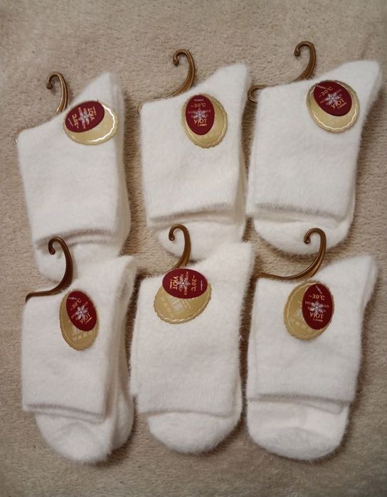 Носки теплые мужские, женские шерсть норки, с