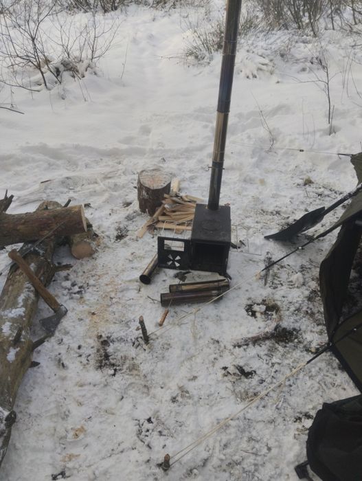 Piecyk na drewno do namiotu, bushcraft