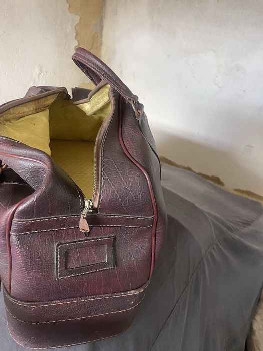 Mala vintage de Pele