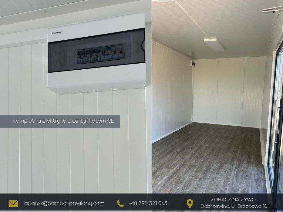 kontener biurowy 21m2 7x3m/ sklep, domek letniskowy, gastro, kiosk