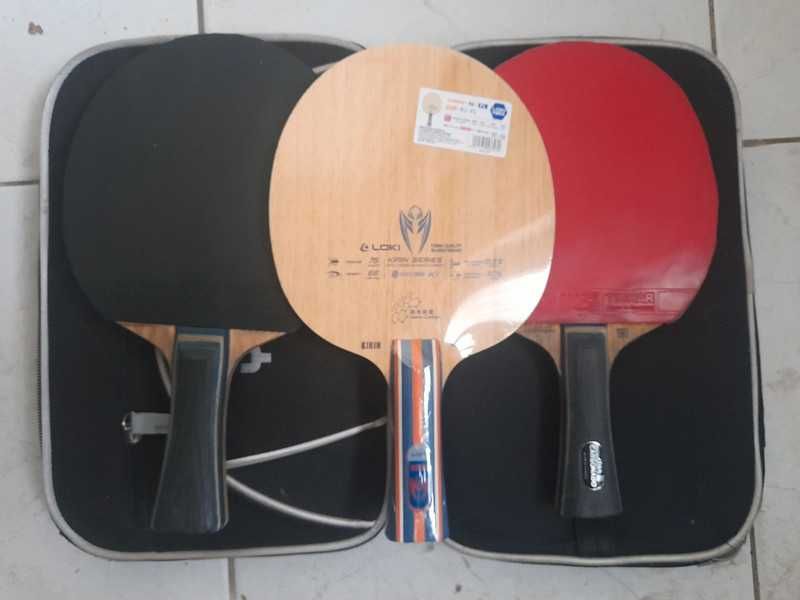 conjunto material de tenis de mesa