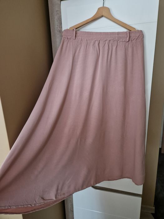 Spódnica maxi L brudny róz