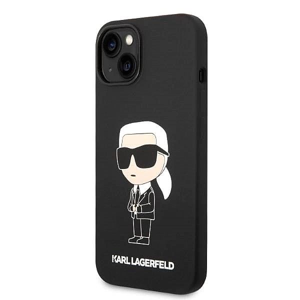 Etui Karl Lagerfeld Silicone Ikonik na iPhone 14 Plus - czarne