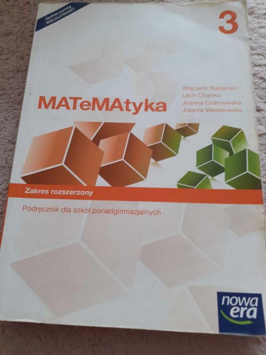 Matematyka zakres rozszerzony 3 nowa era