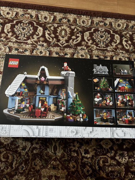 LEGO 10293 Santa's Visit zestaw swiateczny ze swiecacym klockiem