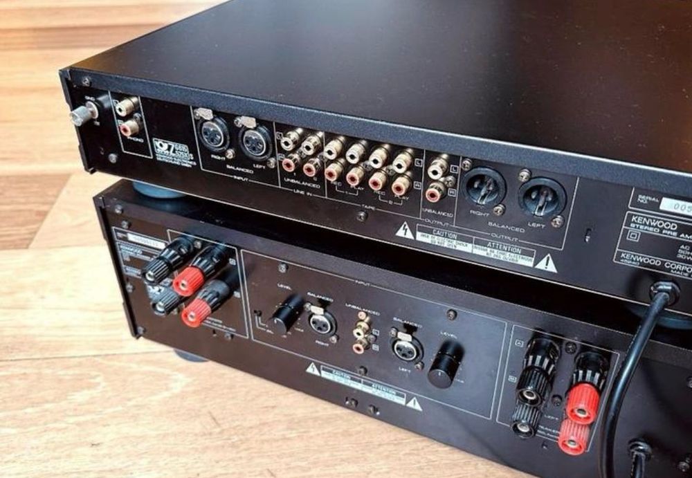 підсилювач високотоковий балансний Kenwood L1000-C + L1000-М balanced
Kenwood