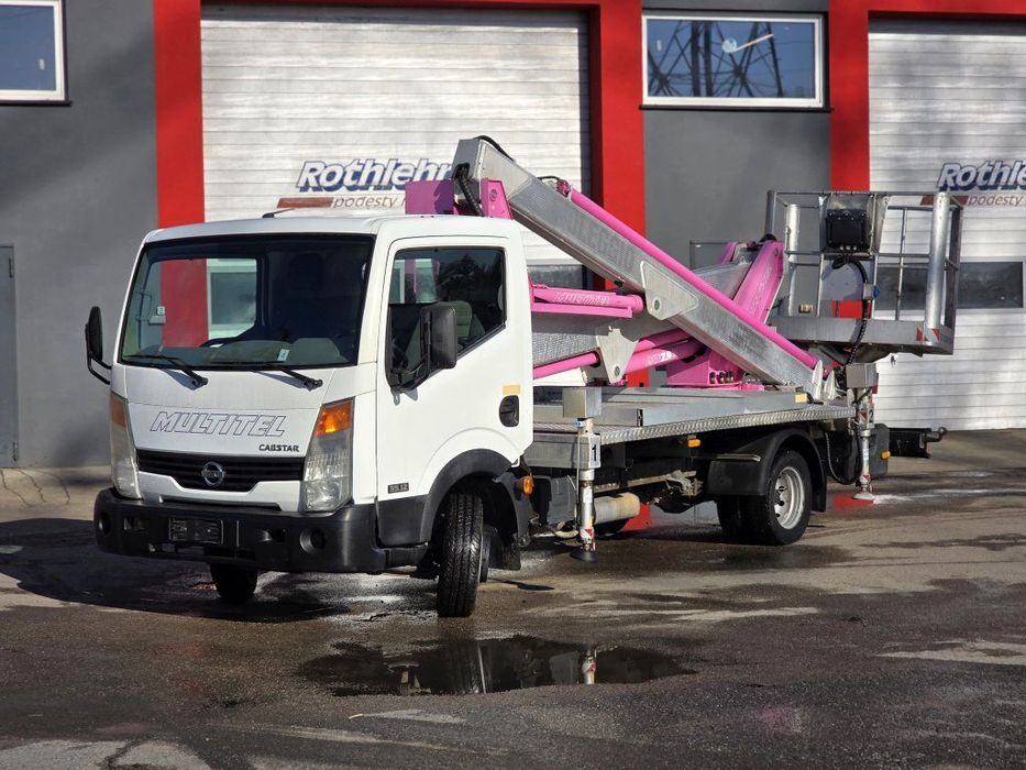 Nissan Cabstar  podnośnik koszowy, zwyżka Multitel MX250