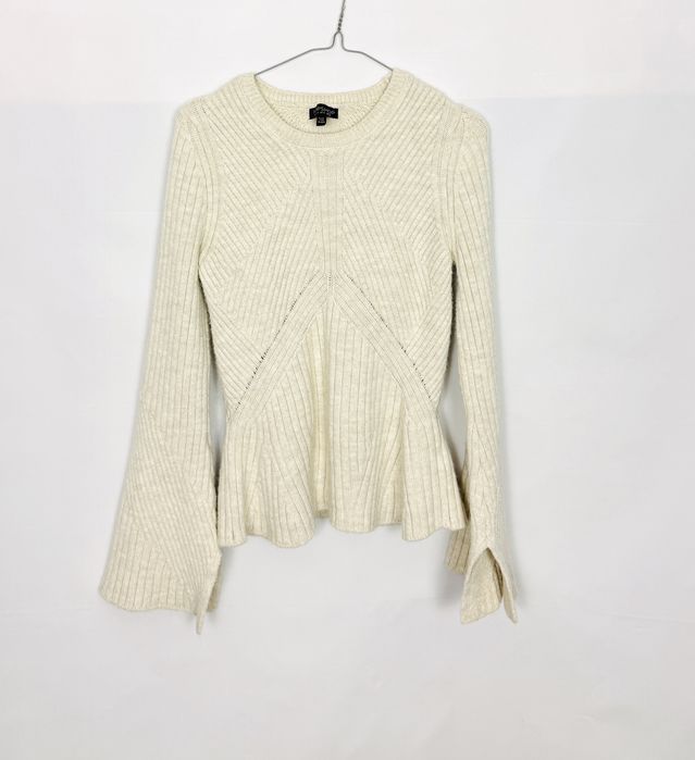 Ecru sweter z baskinką XXL 44