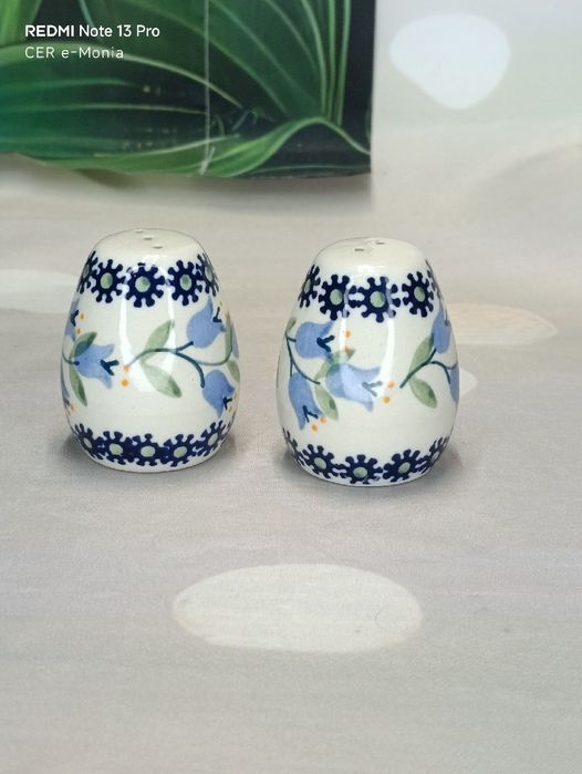 Ceramiczna solniczka i pieprzniczka ceramika Bolesławiec