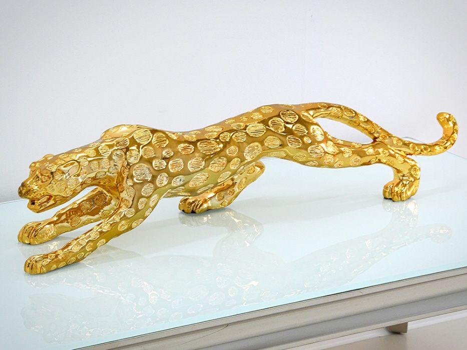 FIGURKA LAMPART LAMPARD Gepard 30x8x8cm Złota NR.547