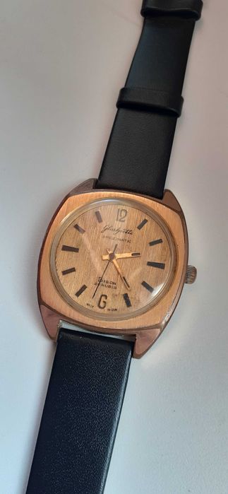 Zegarek GLASHUTTE BIZON SPIZMATIC 26 RUBIS złoty Automatic.