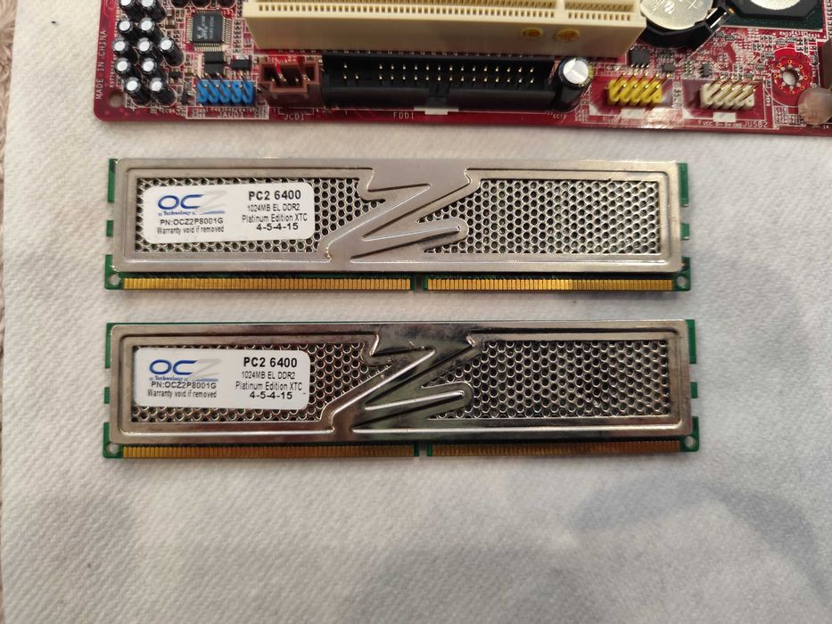 Zestaw LGA775: MSI P4M900M2 + Core 2 Duo E4300 + 2GB RAM OCZ Platinum