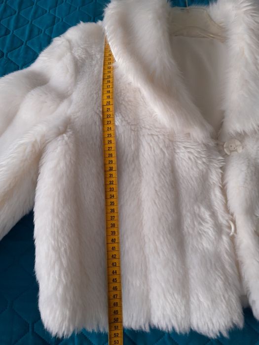 Ciepłe bolerko ślubne ekri r.38