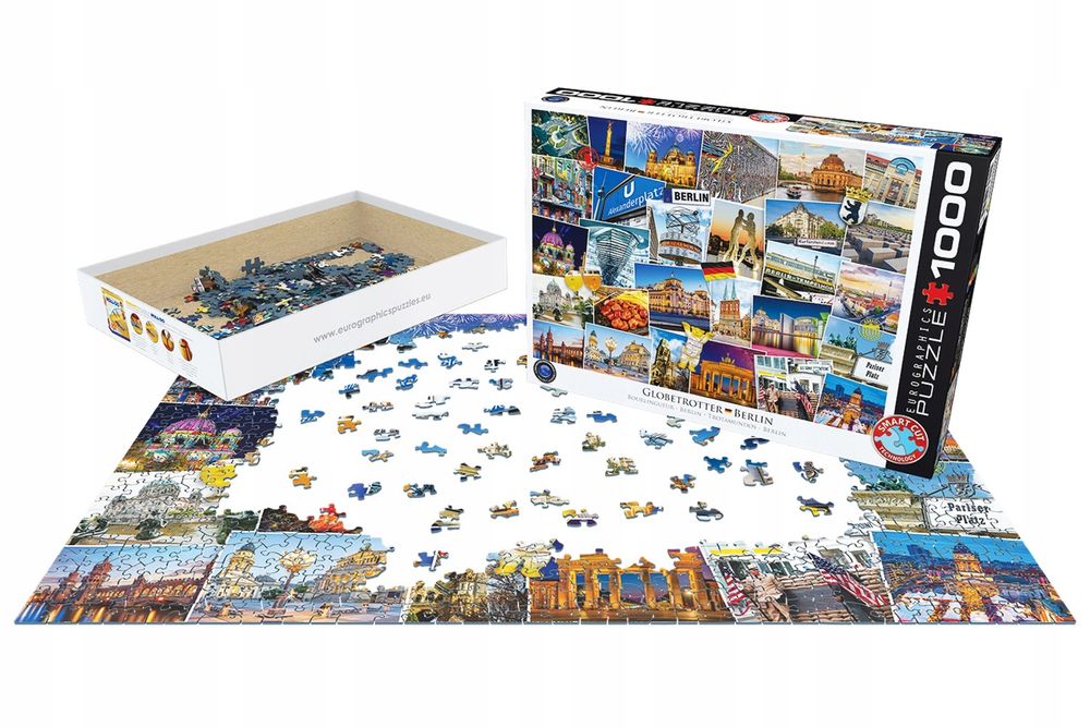 puzzle eurographics świat podróżnika berlin zabytki 1000el 48x68cm