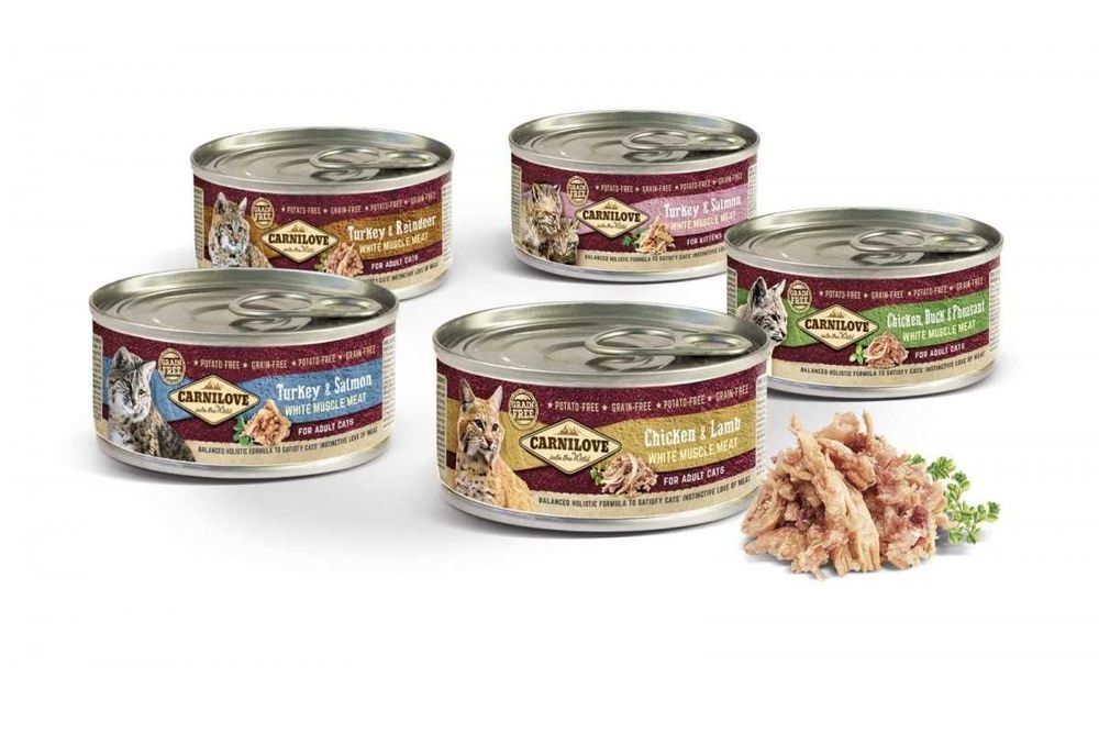 Сухий та вологий корм, ласощі для котів та собак Carnilove/True Fresh