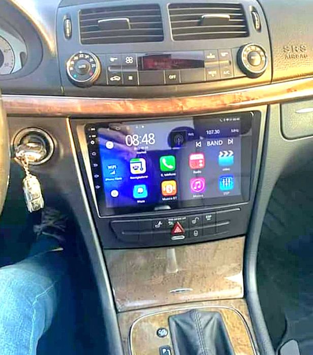 Rádio Android 14 com GPS Mercedes W211/CLS (Artigo Novo)