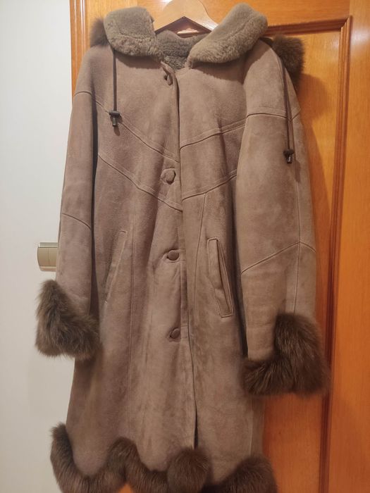 Kożuch damski z naturalnej skóry