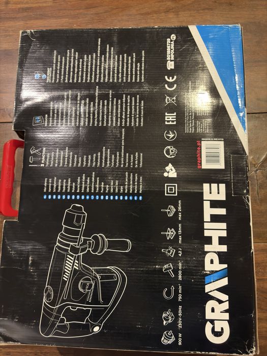 MŁOT udarowo obrotowy  SDS+ 900W GRAPHITE 58G858