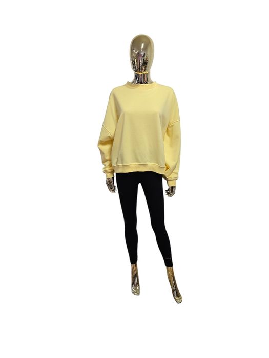 Bluza damska oversize bananowa BASIC SHORT rozmiar uniwersalny Lenoshka