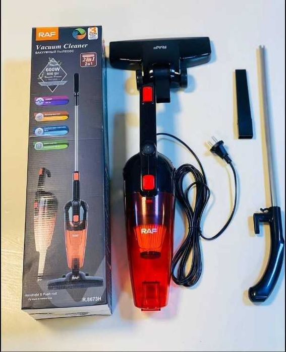 Ручной вертикальный пылесос RAF 600W для сухой уборки