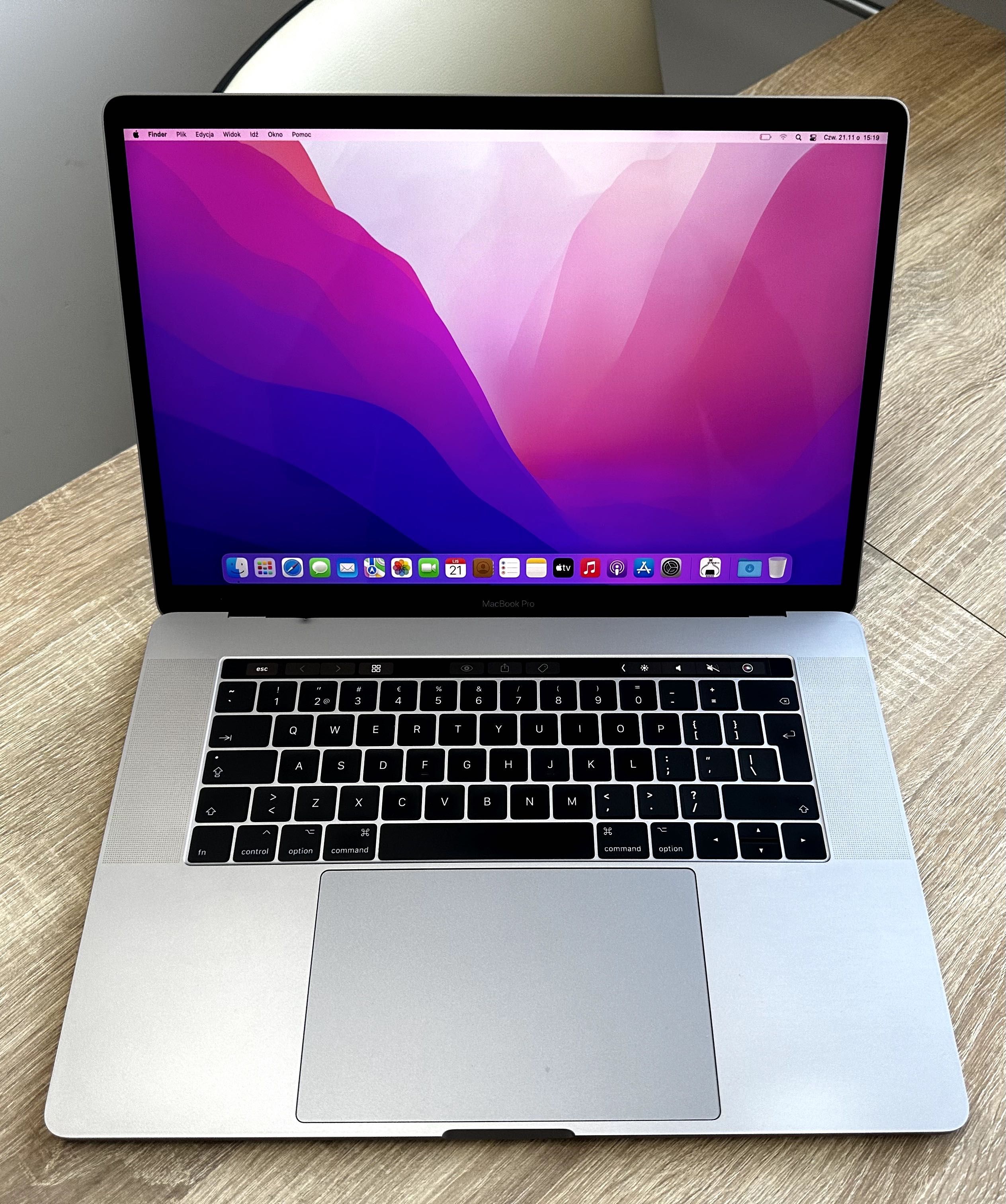 MacBook Pro 15 i7 16gb ram 500GB SSD TouchBar Ostrow Wielkopolski OLX.pl