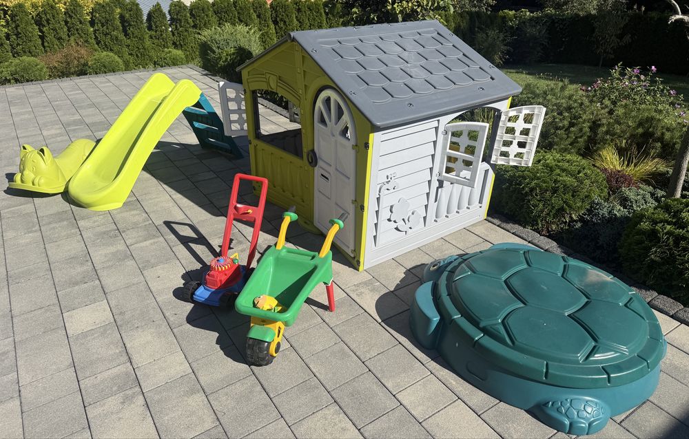 Domek ogrodowy Ślizgawka, little tikes żółw