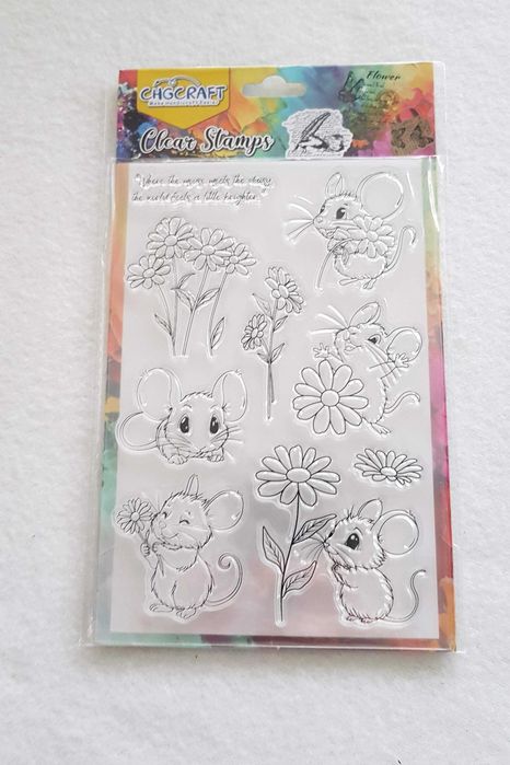 Stemple, Pieczątki, Clear Stamps, Scrapbooking -Myszki