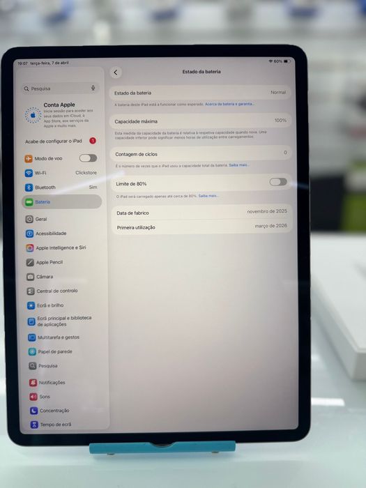 iPad Air M4 13” 128GB — Novo Modelo (Março) | Como Novo
