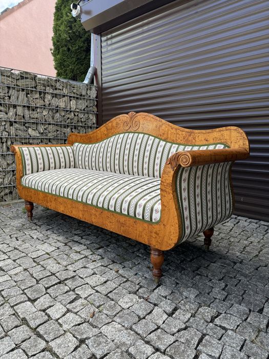 Sofa biedermeier empire ok 1880 r Ala ludwik kanapa brzoza wypoczynek