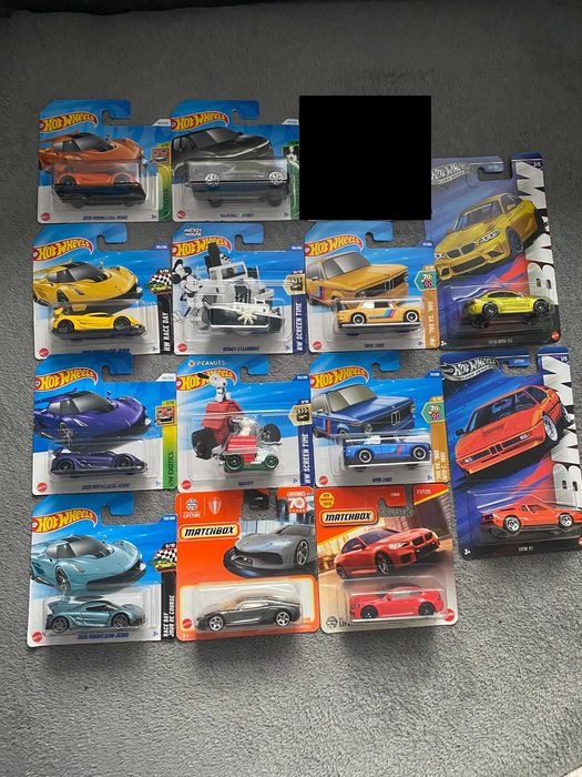 Zestaw 13 modeli Hot Wheels Silver Series, Matchbox - Koenigsegg, BMW, Impala, Silverado Resoraki Autka Samochodziki Auta