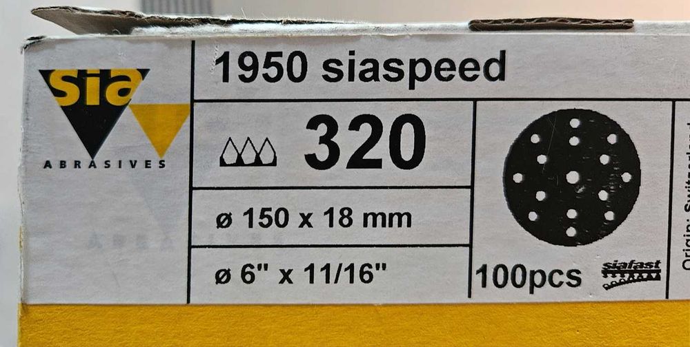 Papier ścierny SIA gradacja P-320