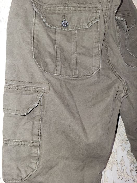 Штани карго чоловічі щільні AUTHENTIC CASUAL WEAR хакі (розмір - 36L)