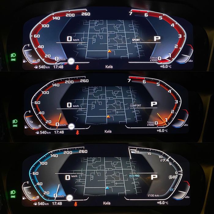 Приборки 6U3 MGU ID7 BMW G20/22 G30/01/05 G11/12 F44/90/97 HUD 6WB LED щиток проекция бумеранги ЛЕД МГУ Г30 Г01 Г02 приладова панель спидометр G80 G82