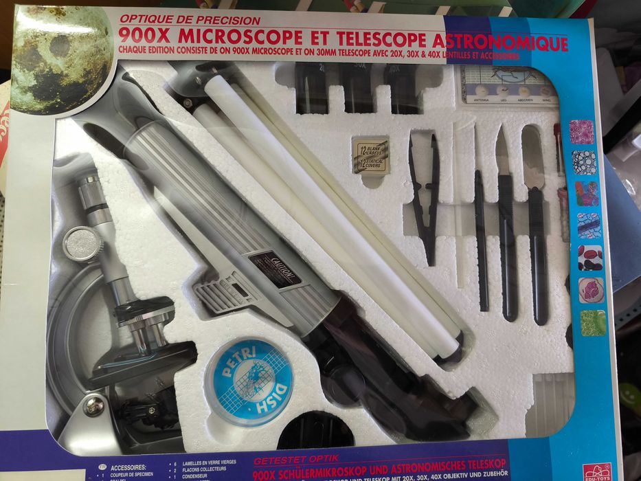 Microscópio e Telescópio criança